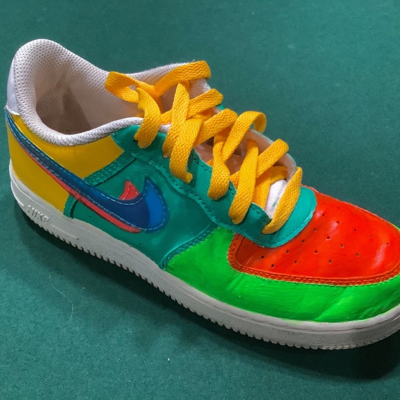 Custom tropical Air Force 1 3D swoosh - Picture 1 of 8